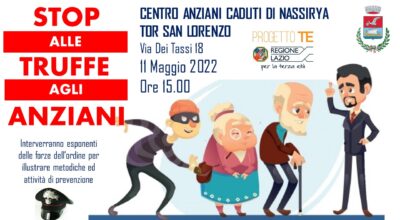 Stop alle truffe agli anziani: l’incontro con i Carabinieri