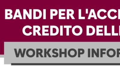 Bandi per l’accesso al credito delle PMI, lunedì 15 gennaio 2023 il workshop informativo
